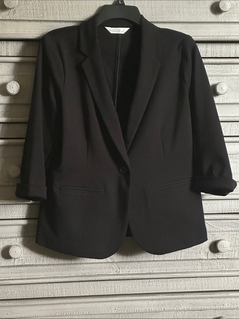 LC Lauren Conrad Black Single-Button Blazer